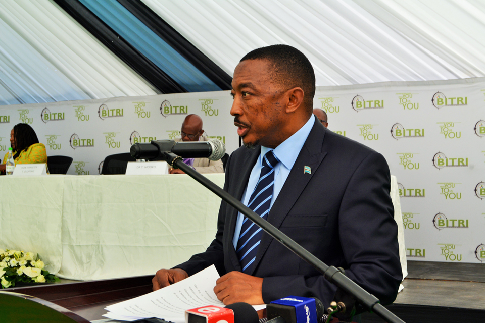 Minister Olopeng Officiates at the BITRI Open Day